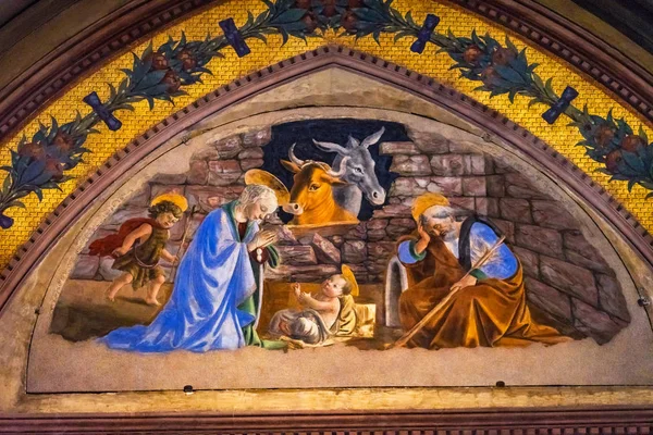 Florence Italië September 2017 Baby Jezus Virgin Mary Joseph Nativity — Stockfoto