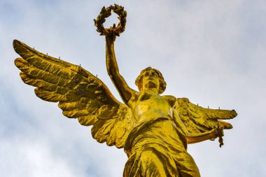 Golden melek bağımsızlık Anıtı güneş Mexico City Meksika altında. 1800'lerin başından 1910 kutluyor savaşta inşa bağımsızlık 1821 lider