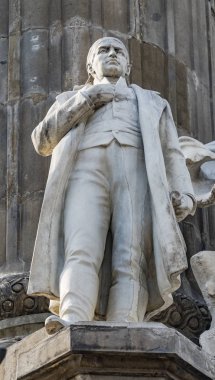 Jose Maria Morelos heykel bağımsızlık melek anıt Mexico City Meksika. 1910 yılında inşa Kurtuluş Savaşı 1800'lerin başından kutluyor. Bir rahip ve devrim lideri Jose Maria Morelos yapıldı