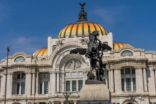 Pegasus Statua Bellas Artes Palace Meksyku Miasto Meksyk Statua Początku — Zdjęcie stockowe