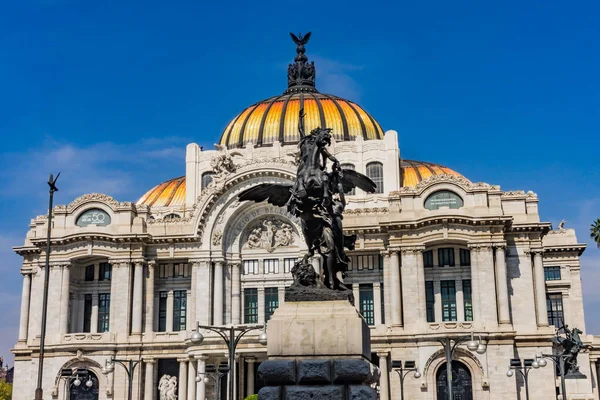 Pegasus Statua Bellas Artes Palace Meksyku Miasto Meksyk Statua Początku — Zdjęcie stockowe