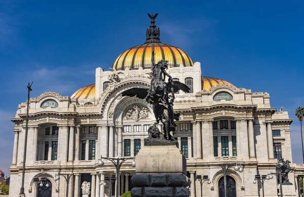 Pegasus Statua Bellas Artes Palace Meksyku Miasto Meksyk Statua Początku — Zdjęcie stockowe