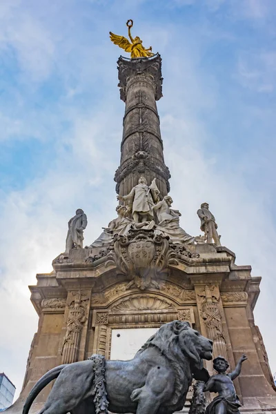 独立天使纪念碑墨西哥城墨西哥 建于1910年庆祝战争在19世纪初 导致独立1800S — 图库照片