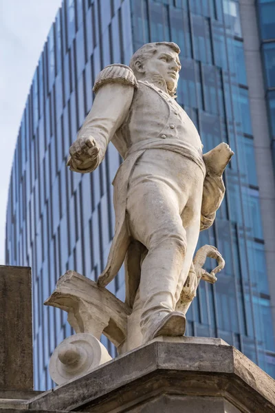 Estátua Vicente Guerrero Monumento Anjo Independência Cidade México México Construído — Fotografia de Stock