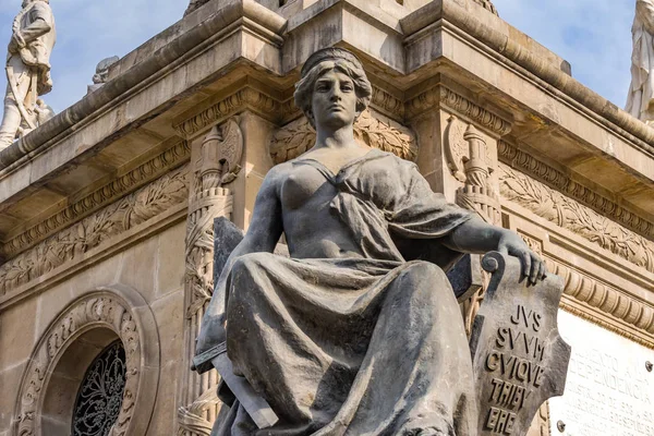 法官雕像独立天使纪念碑墨西哥城墨西哥 1910年 19世纪初庆祝独立战争 — 图库照片
