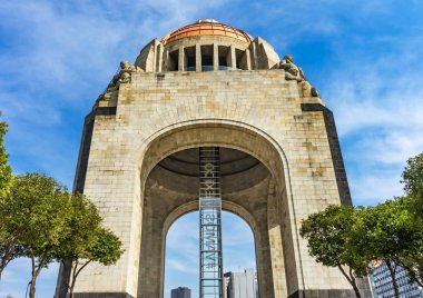 1910 Devrimi anıtın Mexico City Meksika