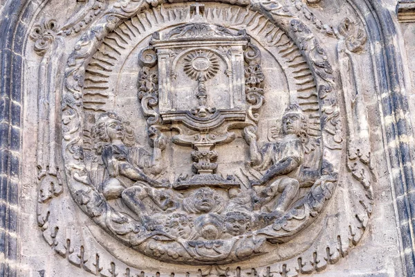 Fassade aussen capilla san fco kirche madera straße mexiko stadt — Stockfoto