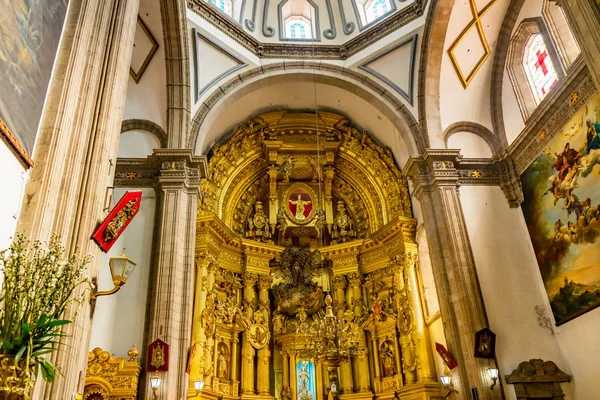 墨西哥墨西哥城大教堂祭坛旧金山教堂 — 图库照片