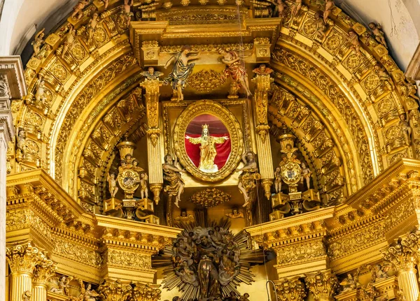 Christ Statue Basilica Altar San Francisco Church Mexico City Me — Stock Photo, Image