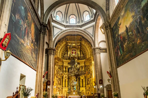 Basilikan altaret San Francisco kyrkan Mexico City Mexico — Stockfoto