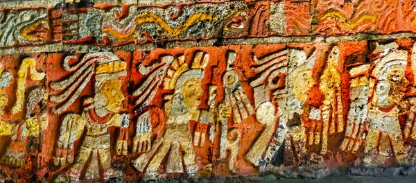 Ancient Aztec Eagle Warriors Palace Templo Mayor Cidade do México Mex — Fotografia de Stock