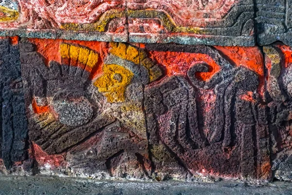 Antiguo Águila Azteca Guerreros Palacio Templo Mayor Ciudad de México Mex — Foto de Stock