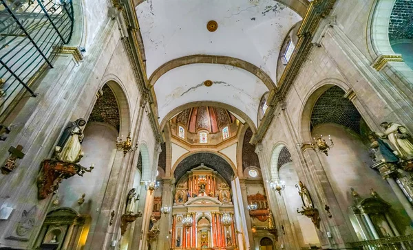Dome Basilica altar Santo Domingo Kilisesi Mexico City Meksika — Stok fotoğraf