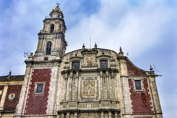 Front Door Facade Santo Domingo Church Mexico City Mexico — Stock Photo, Image