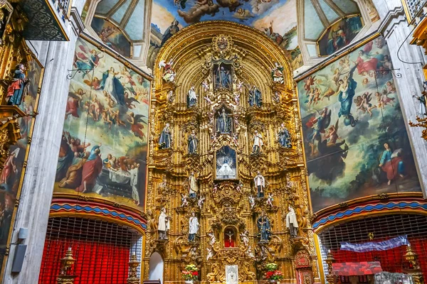 Bazilika oltář La Ensenaza kostel Mexiko City Mexiko — Stock fotografie