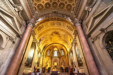 Altar Bazilikası Saint Mary Angels ve Şehitler Roma İtalya
