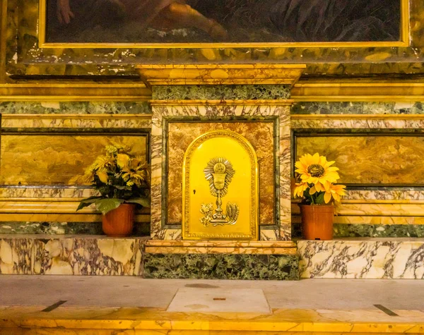 Tabernacle Holding Eucarist Saint Mary Angels and Martyrs Rome Italy — Stock Photo, Image