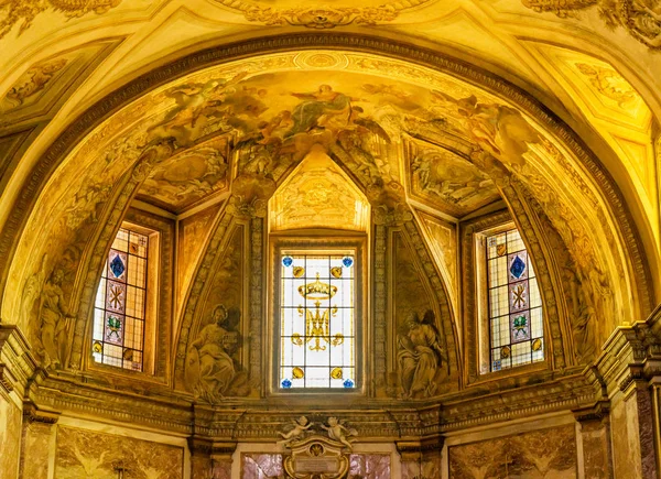 Autel d'or Basilique Sainte Marie Anges et martyrs Rome Italie — Photo