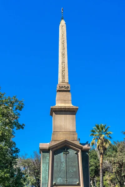 Obelisk Piazza della Republica Rome Italië — Stockfoto