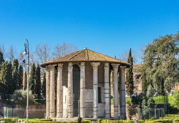 Antiguo Templo Romano de Hércules Victor Roma Italia — Foto de Stock