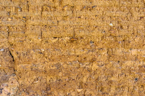 Fondo abstracto del muro marrón Edificio mexicano Oaxaca México — Foto de Stock