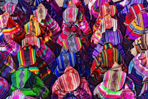 Bunte textile Tücher Kunsthandwerk oaxaca Mexico — Stockfoto