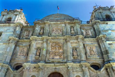Cephe Heykeller Ii Varsayım Katedrali Kilisesi Oaxaca Meksika