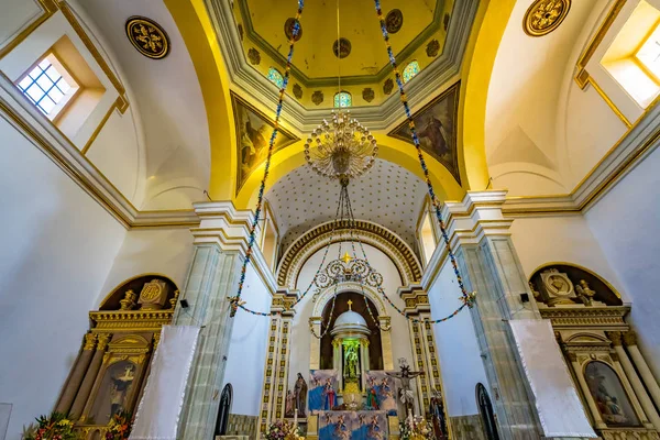 Bazilika Dome Altar Guadalupe Tapınağı Manastırı Carmen Alto Kilisesi Oaxaca Meksika — Stok fotoğraf