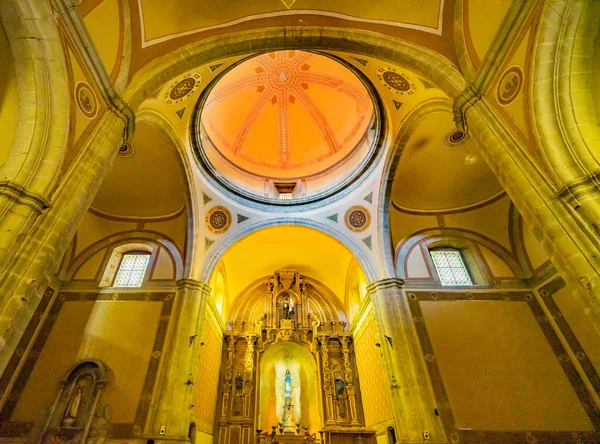 Basilica Altar Dome Templo de la Compania Kilisesi Oaxaca Meksika — Stok fotoğraf