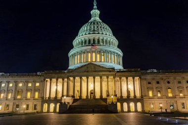 ABD Capitol North Side Gece Yıldız Washington Dc 