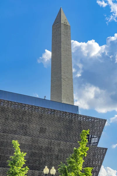 Museum afrikanische amerikanische geschichte washington monument washington d — Stockfoto