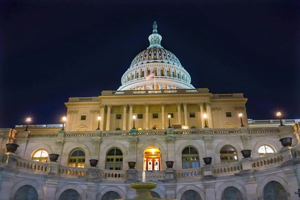 US Capitol Jižní strana noční hvězdy Washington DC — Stock fotografie