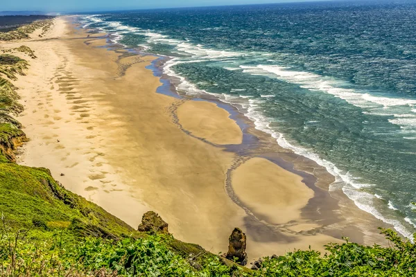 Playa Coastline Waves Océano Pacífico Florencia Oregón — Foto de Stock