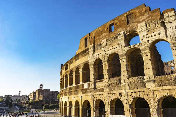 Colosseum Ancient Roman Forum Rom Italien — Stockfoto