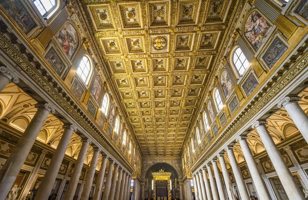 Basilique de la nef Santa Maria Maggiore Rome Italie — Photo