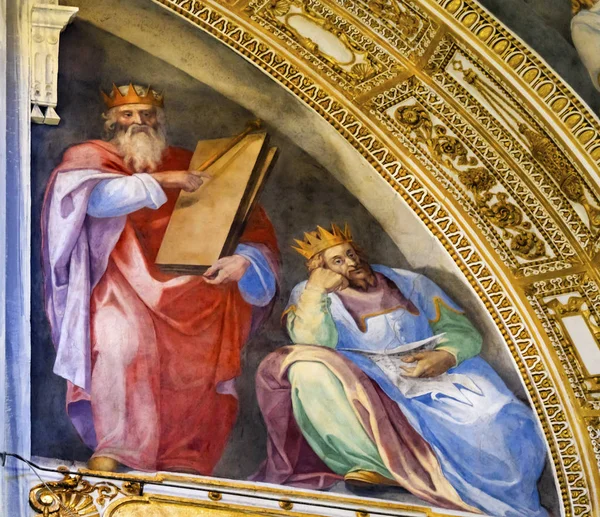 Antike könige fresko basilika santa maria maggiore rom italien — Stockfoto