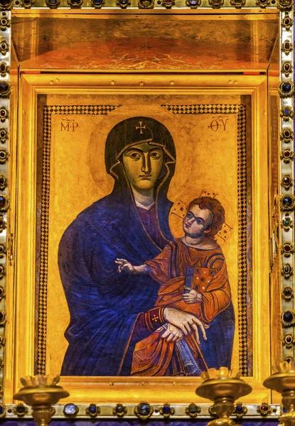 Protectress roman människor Icon Basilica Santa Maria Maggiore Rom — Stockfoto