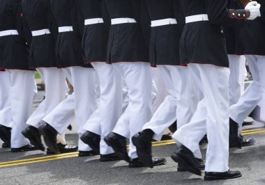 Marines yürüyüş birimi Memorial day Parade Washington DC