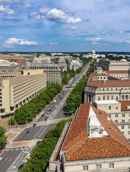 Pennsylvania Avenue Igazságügyi Minisztériuma FBI US Capitol Washington DC — Stock Fotó