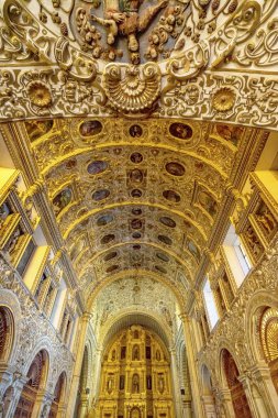 Süslü Tavan Sunağı Santo Domingo de Guzman Kilisesi Oaxaca Mexic