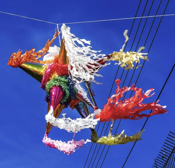 다채로운 멕시코 피나타 스트리트 오악사카 후아레스 멕시코 — 스톡 사진