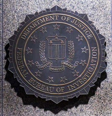 Federal Büro Soruşturma Sembolü Seal Washington Dc