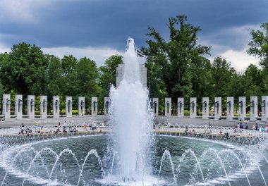 Fountain Dünya Savaşı Memorial National Mall Washington DC