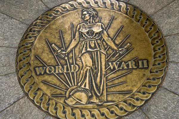 Symbool Tweede Wereldoorlog Memorial National Mall Washington DC — Stockfoto