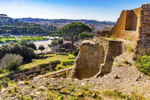 Antiguo emperador Septemio Severo Palacio Palantino Colina Roma Ita — Foto de Stock