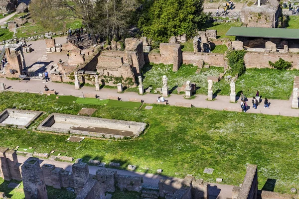 Ancient forum Vesta Temple Rome Italië — Stockfoto