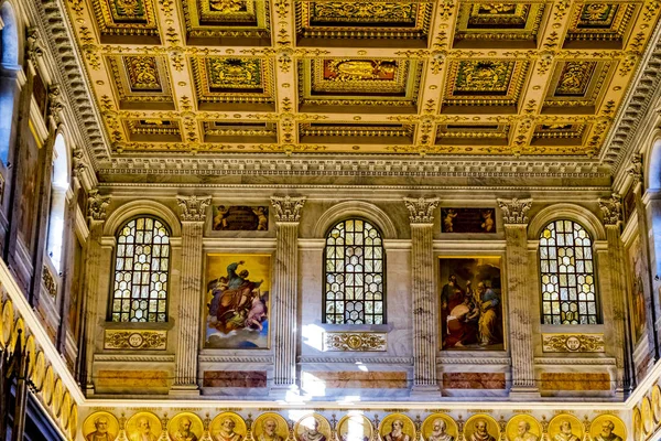 古代耶稣绘画教皇大教堂保罗超越墙罗马它 — 图库照片