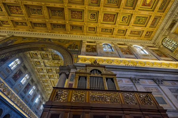 Organ Papal Basilica Paul Beyond Walls Rome Italy — Stock Photo, Image