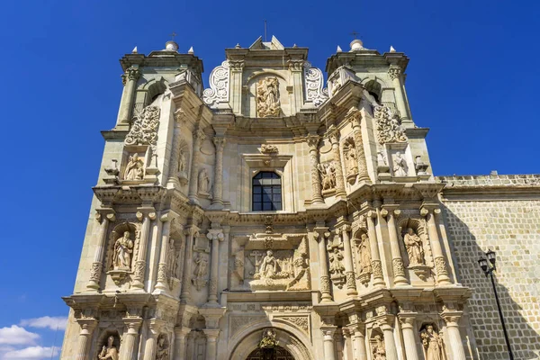 Bazilika Panna Maria Fasáda kostel Oaxaca Mexiko — Stock fotografie