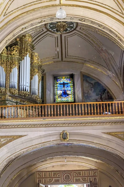 Órgano Basílica María Nuestra Señora Iglesia de la Soledad Oaxaca México — Foto de Stock